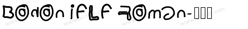 BodoniFLF Roman字体转换